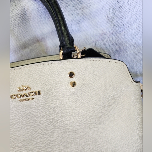 Tri-Color/Colorblock Coach “Lillie” Carryall Bag - Picture 2 of 12